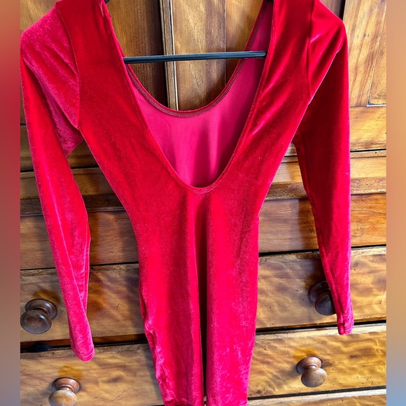 American apparel velour long sleeve bodycon dress size XS - Picture 4 of 4